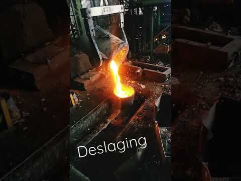 Ladle Slag Removal | Metallurgy | Steel Making