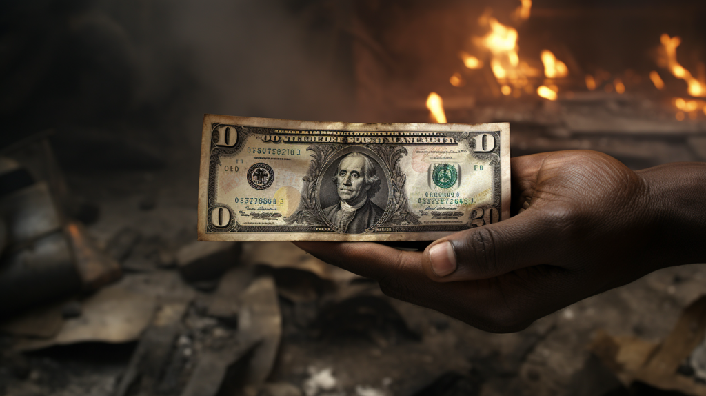 Quanto custa $ 1 dólar no Zimbábue?